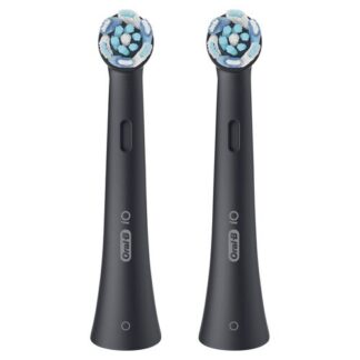 Oral-B Testine di Ricambio iO Series Ultimate Clean Black, testine rotonde di ricambio originali, con setole CrissCross per pulizia e rimozione della placca avanzate e in profondità, 2 Acc.Igiene orale