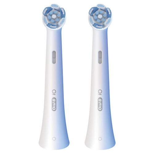 Oral-B Testine di Ricambio iO Series Ultimate Clean, testine rotonde di ricambio originali, con setole CrissCross per pulizia e rimozione della placca avanzate e in profondità, 2 Acc.Igiene orale