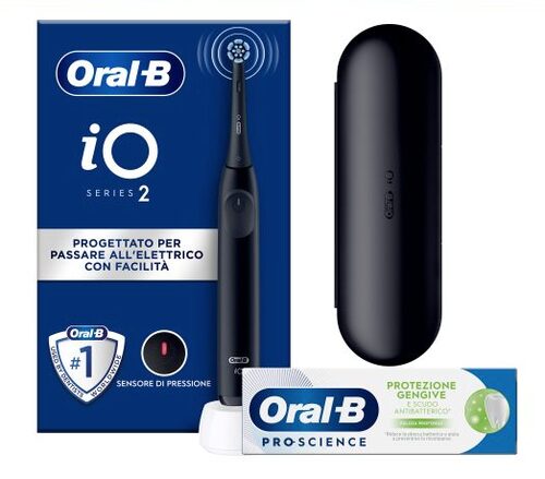 Oral-B iO2 Adulto Spazzolino a vibrazione Nero Igiene orale