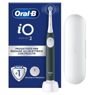Oral-B iO2 Adulto Spazzolino a vibrazione Verde, Bianco Igiene orale