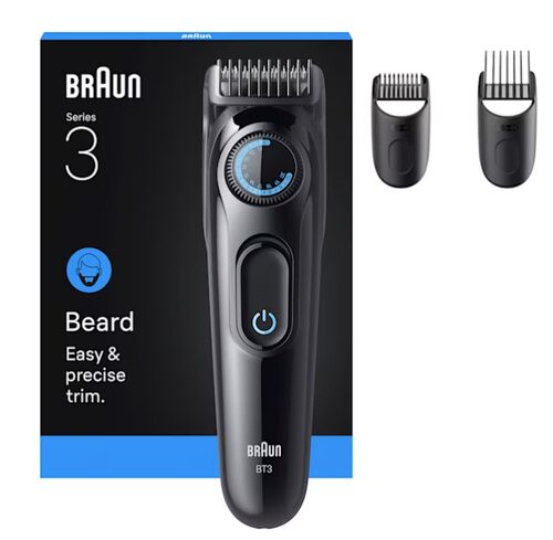 Braun BT3520 regolabarba Batteria 40 2 cm Nero, Blu Regolabarba