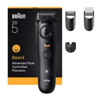 Braun BeardTrimmer 9 BT5520 regolabarba Batteria 40 2 cm Bagnato e secco Nero Regolabarba