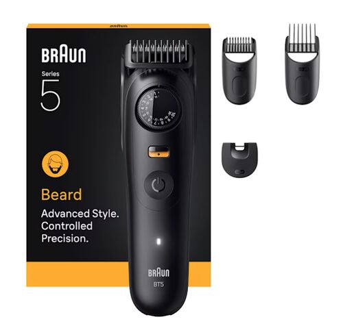 Braun BeardTrimmer 9 BT5520 regolabarba Batteria 40 2 cm Bagnato e secco Nero Regolabarba