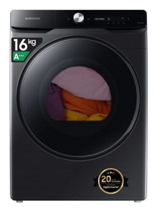 Samsung DV16DG8600BVU3 asciugatrice Libera installazione Caricamento frontale 16 kg Nero Kg.16