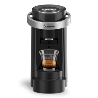 Caffè Borbone Bluemoon Macchina da Caffè a Cialde ESE 44mm – Multifunzione per Espresso, Infusi e Bevande Calde, Pressione 15 bar, Serbatoio 0.9L - Nero Borbone
