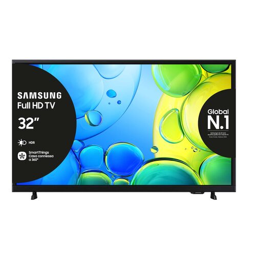 Samsung Full HD 32" UE32F6000FUXZT, Hyper Real Processor, HDR & Pur Color, Smart Experience, OTS Lite & Adaptive Sound, Slim Look Design, Smart TV, 2025 32"FHD LED SMART