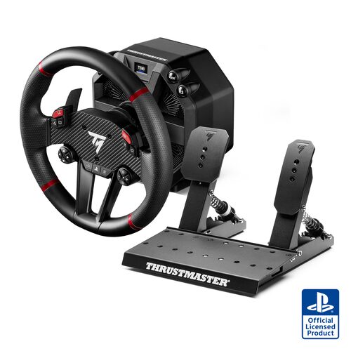 Thrustmaster T598-P Nero, Rosso USB Sterzo + Pedali Analogico/Digitale PC, PlayStation 4, PlayStation 5 Volanti