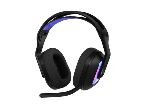 Logitech G G522 LIGHTSPEED, cuffia con microfono gaming wireless, microfono a banda completa, audio avanzato, Tri-Connect (LIGHTSPEED, Bluetooth, da USB A a C), per PC, Nintendo Switch/Switch 2 - Nero