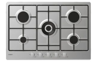 Candy Idea CHW74WX Acciaio inox Da incasso 75 cm Gas 5 Fornello(i) 75 cm.