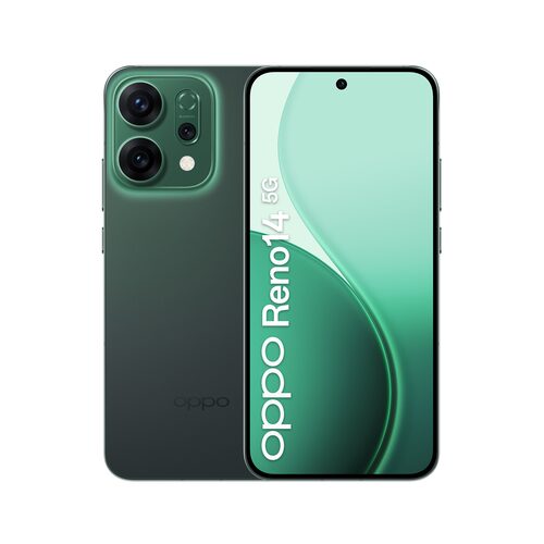OPPO 14 5G Reno14 5G 16,7 cm (6.59") Doppia SIM Android 15 USB tipo-C 12 GB 512 GB 6000 mAh Verde Smartphone 6,5" 5G