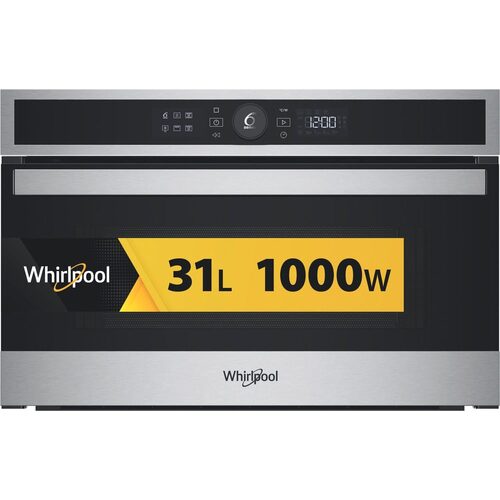 Whirlpool WMD4I4MX Microonde con grill, inox, Display Lcd 6°Senso, Crisp, 31 Lt Made in Italy