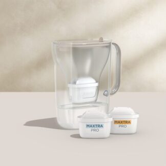 Brita Caraffa filtrante Style Essential Sand (2,4L) incl. 1 x filtro MAXTRA PRO PURE PERFORMANCE & 1 x filtro MAXTRA PRO LIMESCALE EXPERT Filtraggio Acqua