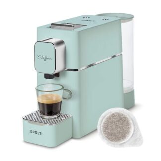 Polti Coffea S15G, macchina da caffè a cialde E.S.E. da 44 m con espulsione automatica delle cialde nell'apposito cassetto, serbatoio removibile da 0,85 l Polti