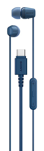 Sony IER-EX15C Auricolare Cablato In-ear Musica e Chiamate USB tipo-C Blu Auricolari type-C
