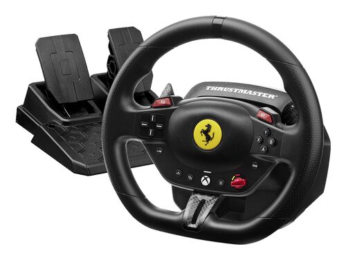 Thrustmaster T98 Ferrari 296 GTS Nero USB Sterzo + Pedali Analogico/Digitale PC, Xbox One, Xbox Series S, Xbox Series X, Xbox One X, Xbox One S Volanti