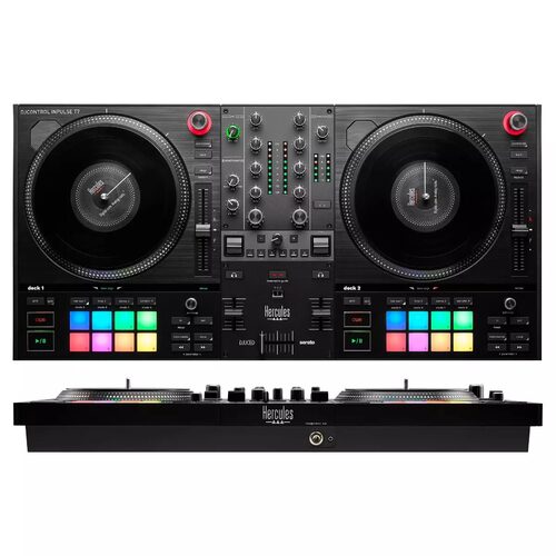 Hercules INPULSE T7 Mixer per vinile Nero