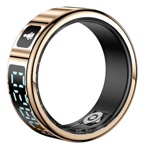 FITPADDY FITRING01S rilevatore di attività LCD Anello intelligente con activity tracker IP68 Oro