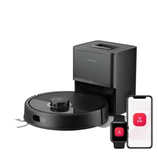Roborock Q7 TF+ Robot Aspirapolvere e Lavapavimenti con Stazione Svuotamento Automatico della Polvere, Aspirazione 10.000 Pa, Quantità d'acqua Regolabile per il Lavaggio, Doppio Sistema Anti-groviglio, Auto Boost sui Tappeti Robot