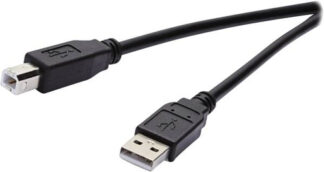 Vivanco VVIT31USBAB18MMK cavo USB USB 2.0 1,8 m USB A USB B Nero Cavetti/adattatori