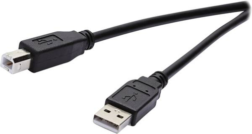 Vivanco VVIT31USBAB18MMK cavo USB USB 2.0 1,8 m USB A USB B Nero Cavetti/adattatori