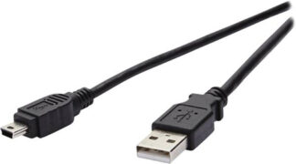 Vivanco VVITUSBMINI18MMK cavo USB USB 2.0 1,8 m USB A Mini-USB B Nero Cavetti/adattatori