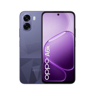OPPO A6k AI Smartphone, doppia fotocamera 13MP+QVGA, Selfie 5MP, Display 6.75” 120HZ IPS HD+, 6100mAh, RAM 4GB(Esp1GB/2GB/4GB)+ROM 256GB [Versione Italia], Crystal Black Smartphone 6,7" LTE
