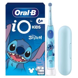 Oral-B iO Kids Disney Stitch with Travel Case Bambino Spazzolino rotante Blu Igiene orale