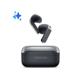 Samsung Galaxy Buds4, Black, Corpo in metallo, Altoparlante a 1 via, equalizzatore adattivo, Chiamate cristalline, Audio a 360°, ANC, Controllo adattivo del rumore Connessione senza interruzioni e One UI, Galaxy AI pronto ai comandi vocali Promo Sam BUDS 4