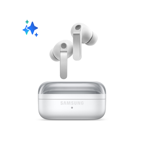 Samsung Galaxy Buds4 Pro, White, Corpo in metallo, Altoparlante a 2 vie e doppio amplificatore, Chiamate cristalline, Audio a 360°, ANC migliorata, Controllo adattivo del rumore, Connessione senza interruzioni e One UI, AI pronto ai comandi vocali Promo Sam BUDS 4