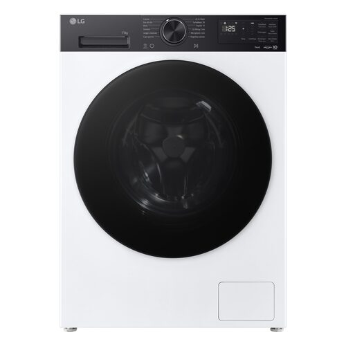 LG F4NX5011TKB Lavatrice Intelligente 11 kg Classe A-40% Bianco/Nero Frontale 11kg.