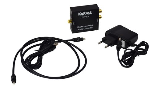 Karma Italiana CONV 3DA convertitore audio Nero Ricevitori/Trasmett.