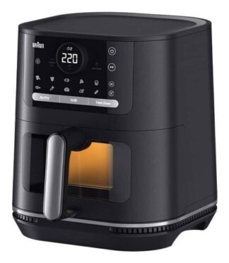 Braun HF 5075 Singolo Indipendente 2000 W Friggitrice ad aria calda Nero, Grigio Friggitrici aria