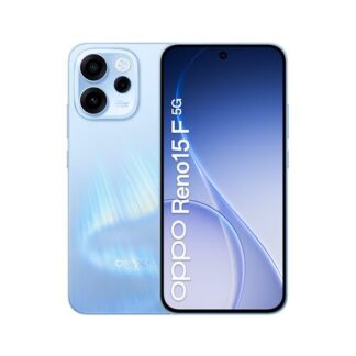 OPPO Reno15 F 5G AI Smartphone, Tripla fotocamera 50+8+2MP, Selfie 50MP, Display 6.57” 120HZ AMOLED FHD+, 6500mAh, RAM 8GB(Esp2GB/4GB/8GB)+ROM 256GB [Versione Italia], Aurora Blue Smartphone 6,5" 5G