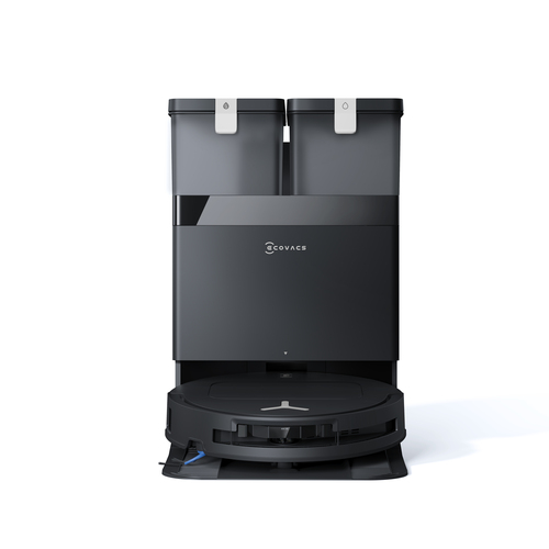 Ecovacs DEEBOT T50 OMNI Gen3, Robot aspirapolvere lavapavimenti, 25.000 Pa, spazzola laterale e mocio a estensione, ZeroTangle 3.0, AIVI 3D 3.0, stazione OMNI All-in-One, lavaggio a 75 °C, 81 mm, Nero Robot