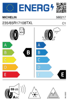 Pneumatici Auto Invernali MICHELIN X-SNOW 235/65 R17 108T XL - immagine 2