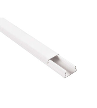 Canalina elettrica Canalina elettrica Poly Pool PP2013 piatta 1 via 20x10 mm Bianco (ord.min.1.00 unità)