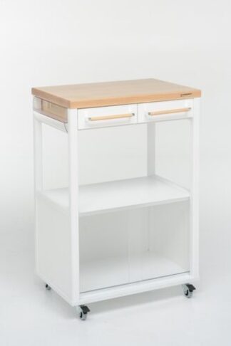 Carrello porta vivande Carrello porta vivande Foppapedretti 339530 BENCHEF Bianco e Legno nat (ord.min.1.00 unità)