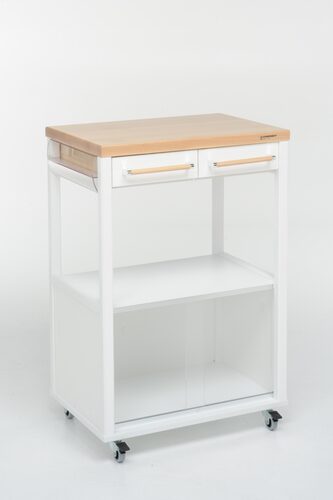 Carrello porta vivande Carrello porta vivande Foppapedretti 339530 BENCHEF Bianco e Legno nat (ord.min.1.00 unità)
