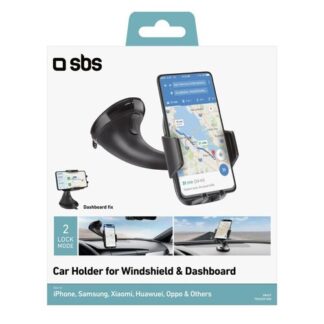 Supporto auto smartphone Supporto auto smartphone Sbs TE0UCH1AW Windshield Dashboard 360 Black (ord.min.1.00 unità)