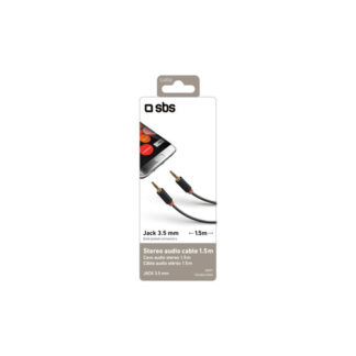Cavo Jack 3.5 Cavo Jack 3.5 Sbs TECABLE35KR Stereo Black (ord.min.1.00 unità)
