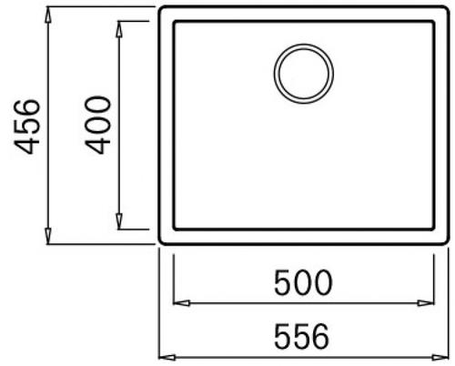 Lavello Lavello Elleci LKZ10586 ZEN 105 Nero (ord.min.1.00 unità)