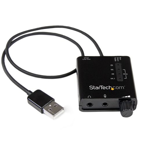 Scheda audio Scheda audio Startech.Com ICUSBAUDIO2D Esterna con Spdif Black (ord.min.1.00 unità)