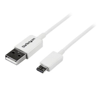 Cavo MicroUSB Cavo MicroUSB Startech.Com USBPAUB1MW 2.0 White (ord.min.1.00 unità)