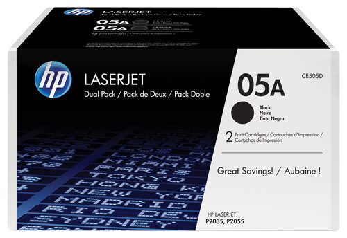 Set toner Set toner Hp CE505D 05A Twin pack (ord.min.1.00 unità)