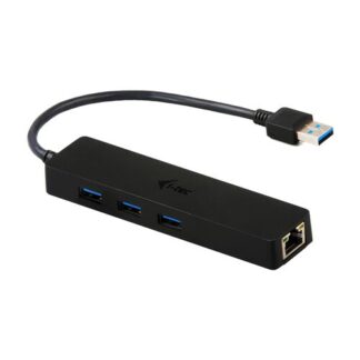 Hub USB Hub USB i tec U3GL3SLIM ADVANCE SERIES 3.0 + Gigabit Ethernet Black (ord.min.1.00 unità)
