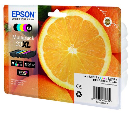Set cartucce stampante Set cartucce stampante Epson C13T33574011 CLARIA Multipack 33 XL (ord.min.1.00 unità)