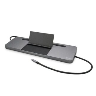 Hub multiporta HUB i tec C31FLATDOCKPDPRO Usb C Metal Docking Station Pd 85W Black e (ord.min.1.00 unità)