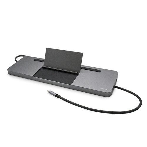 Hub multiporta HUB i tec C31FLATDOCKPDPRO Usb C Metal Docking Station Pd 85W Black e (ord.min.1.00 unità)