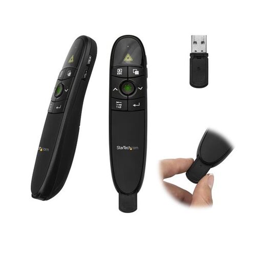 Presenter Presenter Startech.Com PRESREMOTEG Powerpoint Wireless Black (ord.min.1.00 unità)