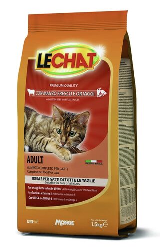 Crocchette gatto Crocchette gatto Monge 0030 LECHAT (ord.min.1.00 unità)